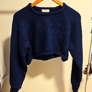 Wool Blend Cropped Sweater